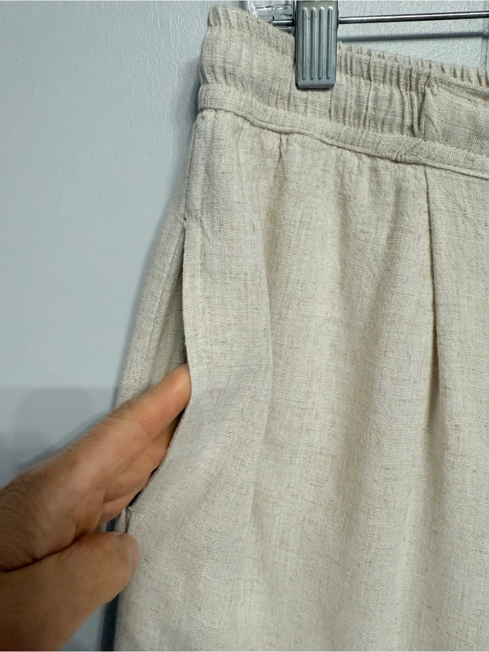 BoohooMan Relaxed Wide-Leg Drawstring   Linen Pants